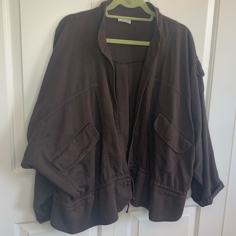 John P. Mock Neck Jacket 2X Plus Size